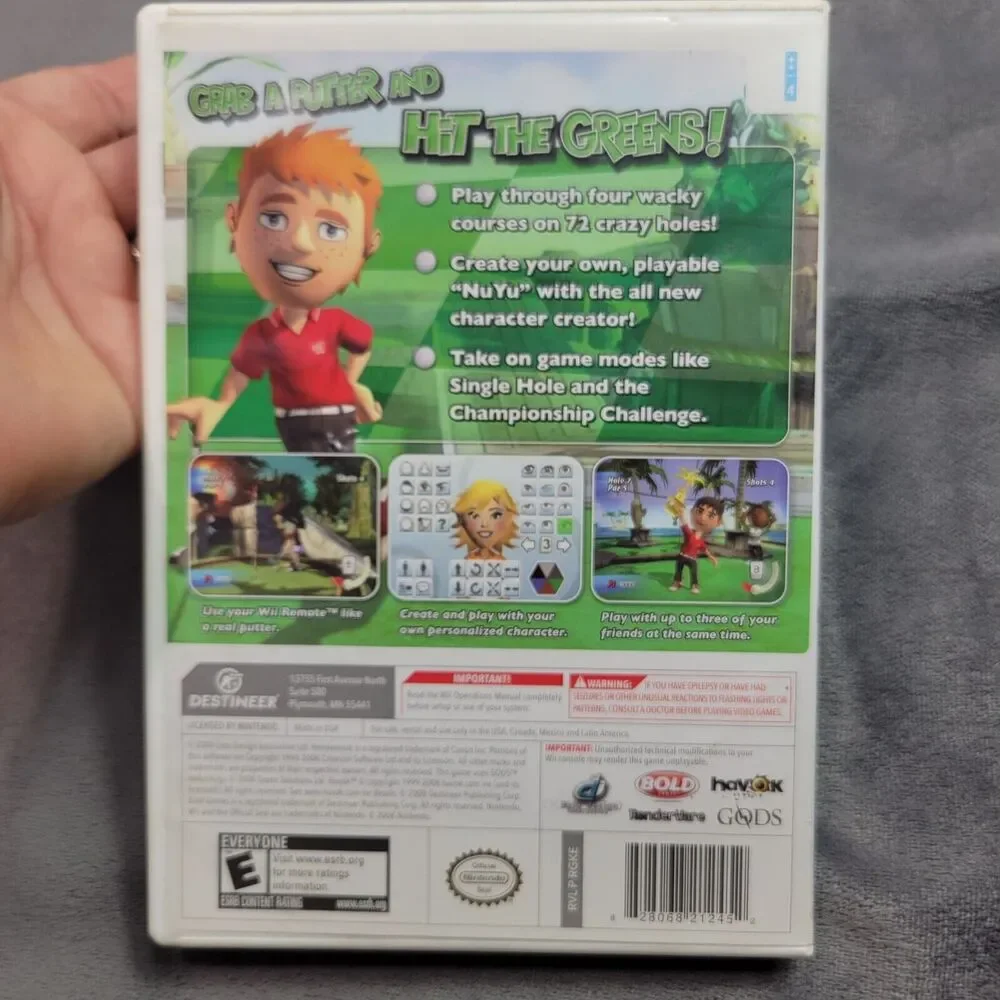Kidz Sports‎ Crazy Golf Wii Game By Bold Games